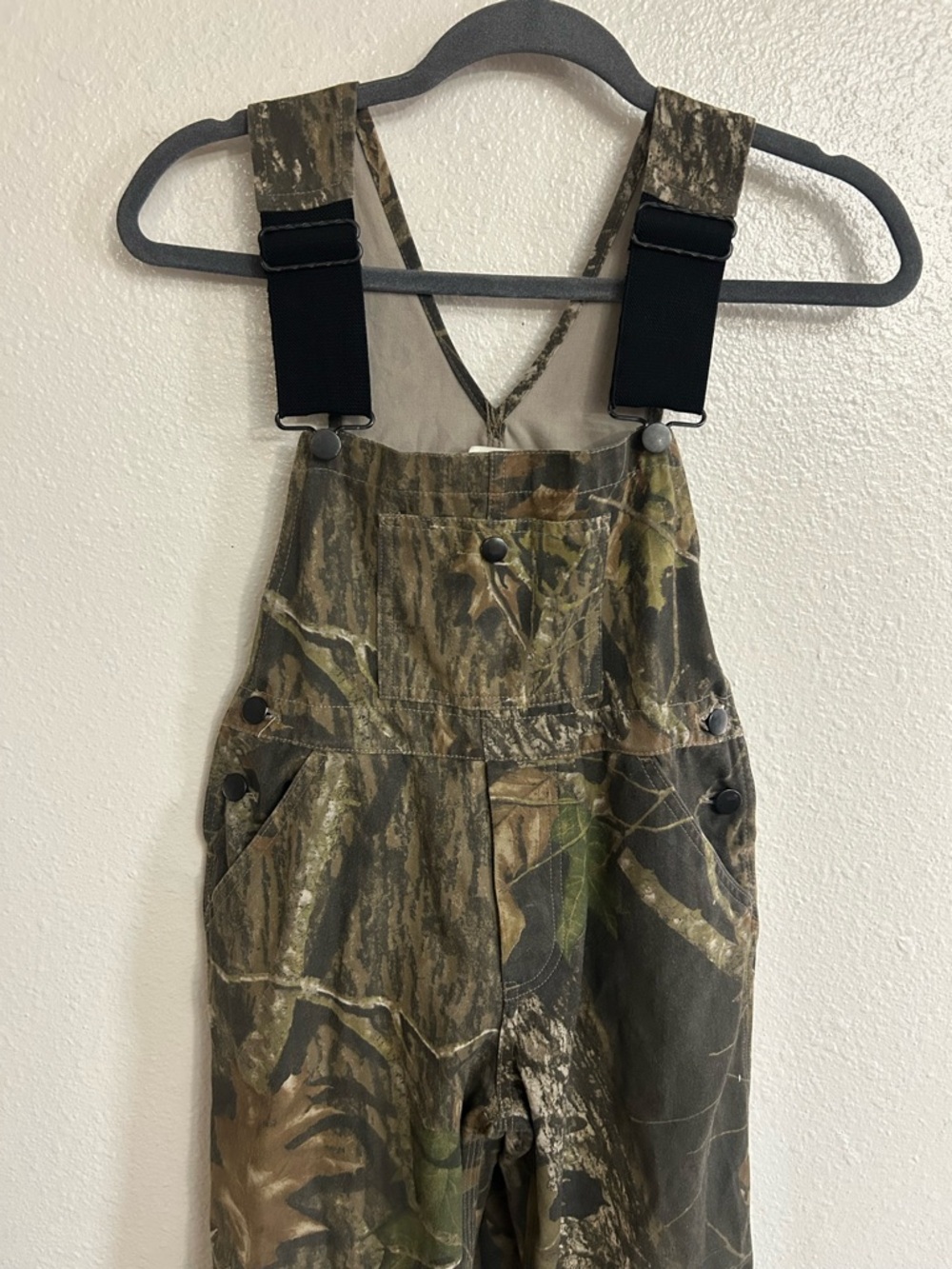 Vintage Field Staff Mossy Oak Camo Overalls Kids Size M - Picture 2 of 8